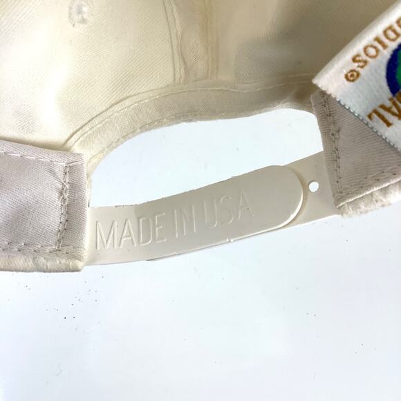 Vtg Universal Studios Florida White Snapback Hat Cap 1980s Miami Vice USA Made - Picture 9 of 9
